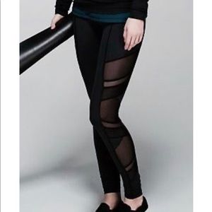 Lululemon Just Breath Pant mesh leggings black 6